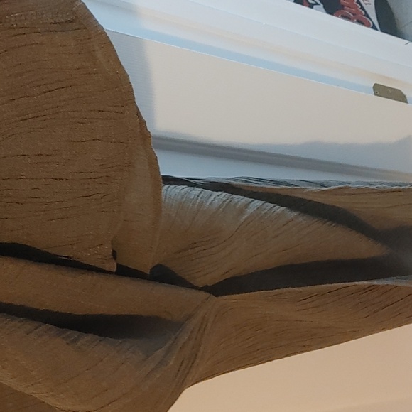 Elegant Olive Green Tank Maxi Dress Women's Large Boho-Chic Crochet Neckline - Picture 7 of 9